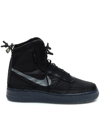 Shop Nike Air Force 1 Shell Sneakers In Black