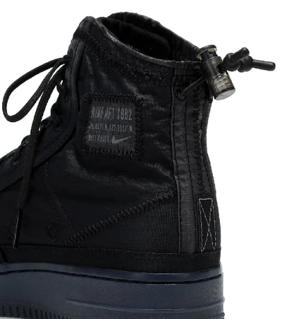 Shop Nike Air Force 1 Shell Sneakers In Black