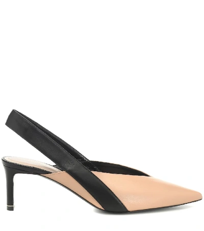 Shop Nicholas Kirkwood Amira Slingback Leather Pumps In Beige