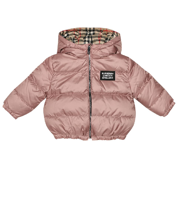 baby burberry puffer coat