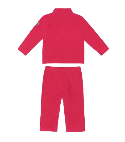 Shop Moncler Baby Tracksuit In Pink