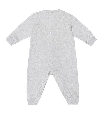 Shop Kenzo Baby Cotton Onesie In Grey