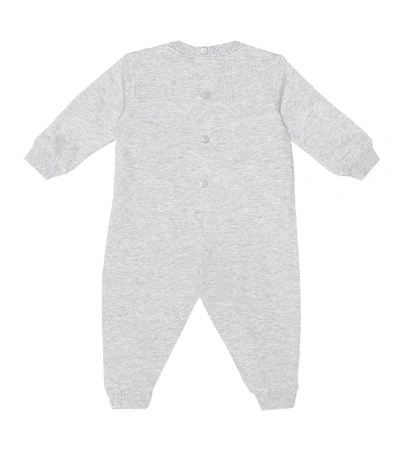 Shop Kenzo Baby Printed Cotton Onesie In Grey