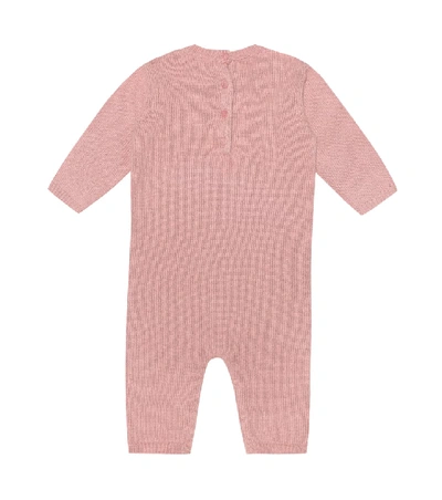 Shop Bonpoint Baby Cashmere Playsuit In Pink