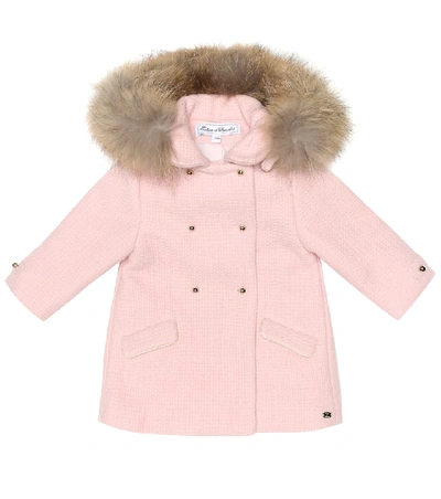Shop Tartine Et Chocolat Baby Wool-blend Coat In Pink
