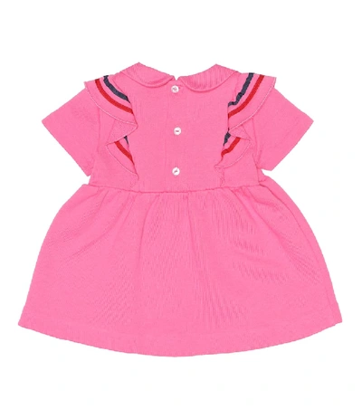 Shop Gucci Baby Cotton Jersey Dress In Pink