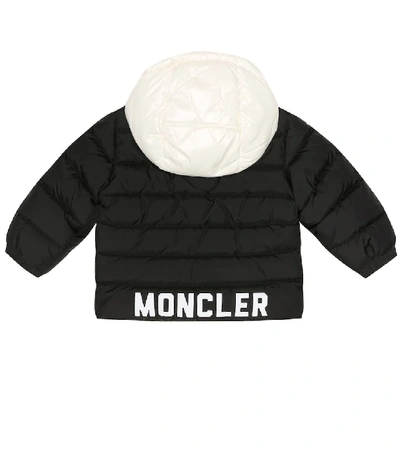 Shop Moncler Baby Lourmarin Puffer Coat In Black