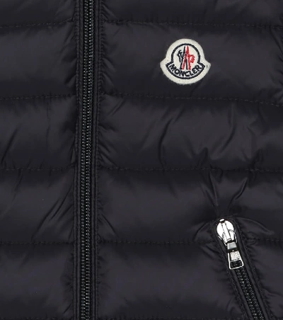 Shop Moncler Baby Jules Quilted Down Coat In Blue