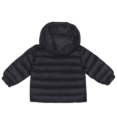 Shop Moncler Baby Jules Quilted Down Coat In Blue