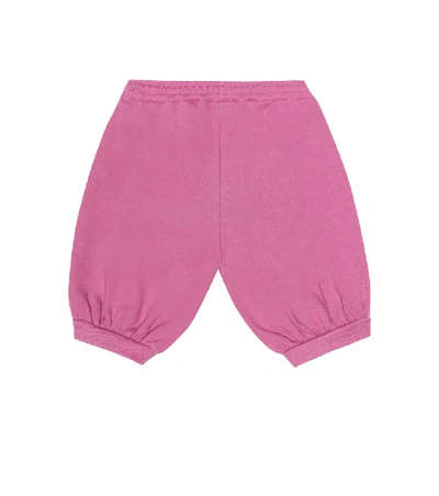 Shop Gucci Baby Gg Cotton Track Pants In Pink