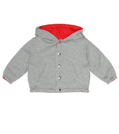 Shop Burberry Baby Reversible Jacket In Red