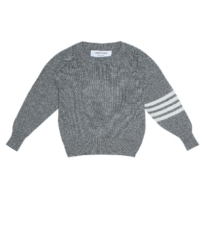 Shop Thom Browne Baby Cashmere Sweater In Grey