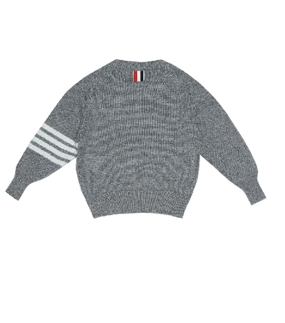 Shop Thom Browne Baby Cashmere Sweater In Grey