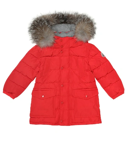 Shop Moncler Baby Esparron Down Jacket In Red