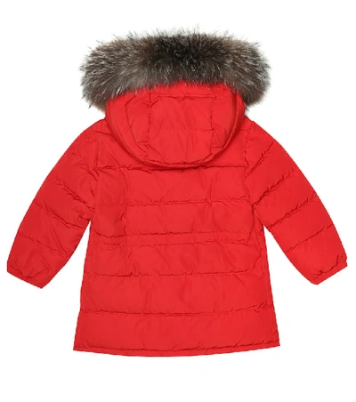 Shop Moncler Baby Esparron Down Jacket In Red