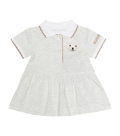 Shop Burberry Baby Dress And Bloomers Set In Green