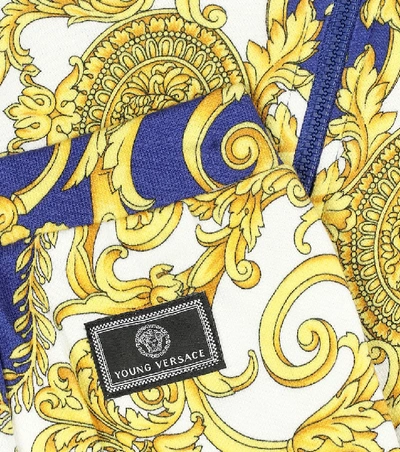 Versace Baby Printed Cotton Tracksuit In Blue | ModeSens