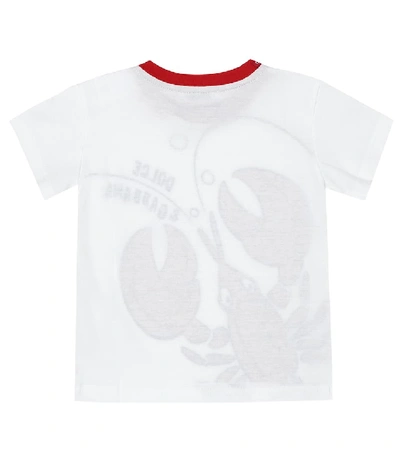 Shop Dolce & Gabbana Baby Printed Cotton T-shirt In Multicoloured