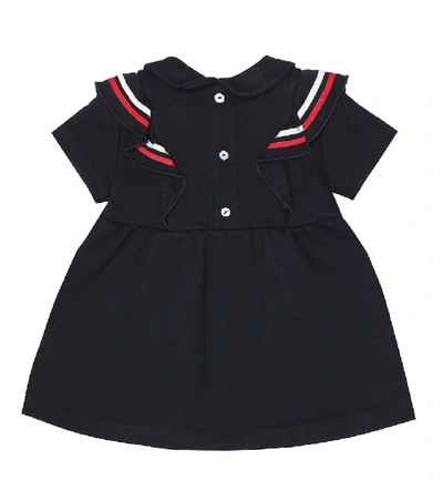 Shop Gucci Baby Cotton-jersey Dress In Blue