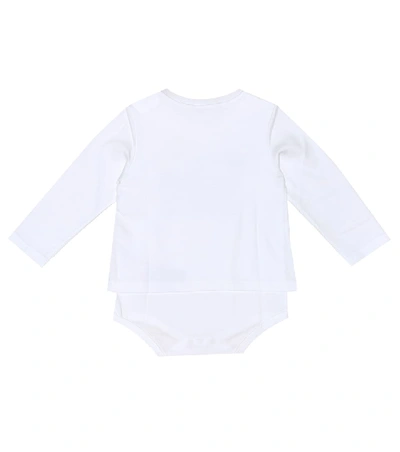 Shop Dolce & Gabbana Baby Printed Cotton Onesie In White