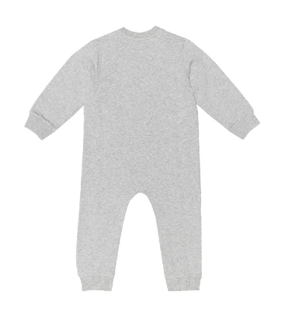 Shop Dolce & Gabbana Baby Printed Cotton Onesie In Grey
