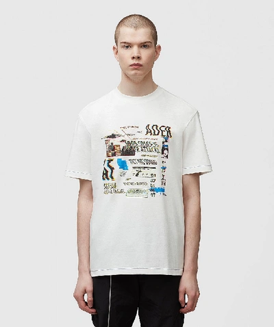 Ader Error Semioversized Multiple Graphics T-shirt In White