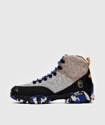 Roa X Brain Dead Colour-block High Top Sneakers In Hazelnut
