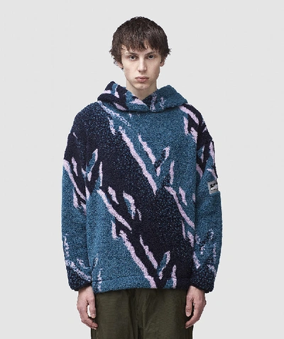 Shop Aries Oversized Fleece Hoodie In Multi