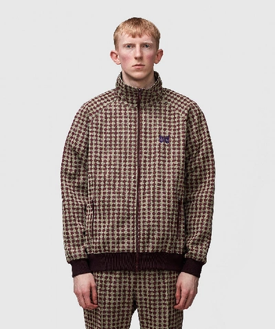 Shop Needles Jacquard Track Jacket In Brown