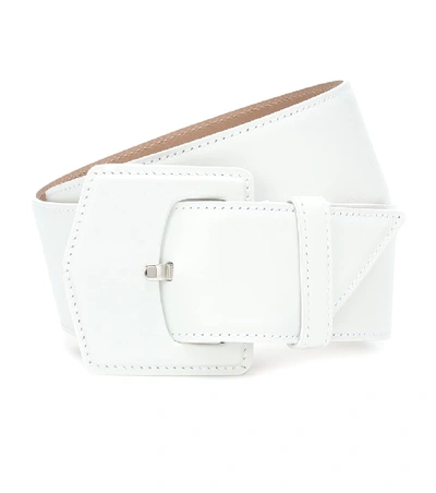 Shop Alaïa Leather Belt In White