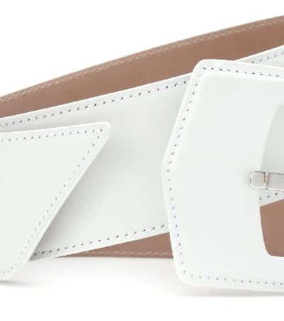 Shop Alaïa Leather Belt In White