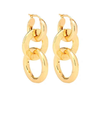 Shop Jil Sander Triple Hoop Earrings In Gold