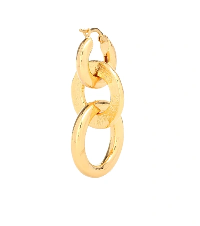 Shop Jil Sander Triple Hoop Earrings In Gold
