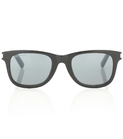 Shop Saint Laurent Sl 51 New Slim Sunglasses In Black