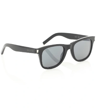 Shop Saint Laurent Sl 51 New Slim Sunglasses In Black