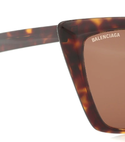 Shop Balenciaga Cat-eye Sunglasses In Brown