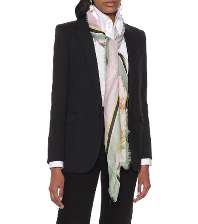 Shop Dolce & Gabbana Printed Scarf In Pink