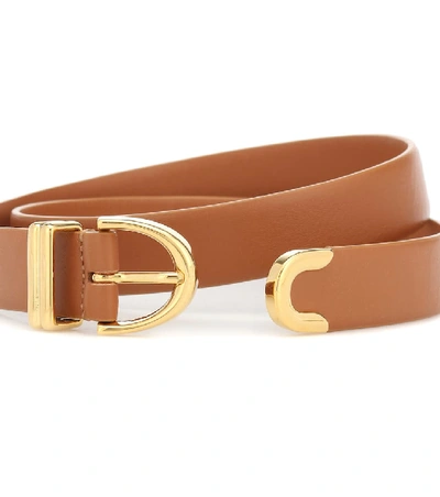 The Bambi Belt in Black Leather with Gold– KHAITE