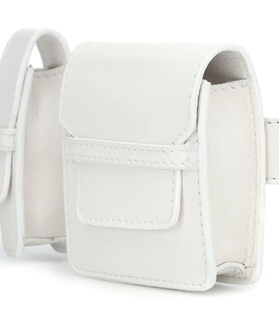 Shop Gabriela Hearst Leather Belt Bag In White