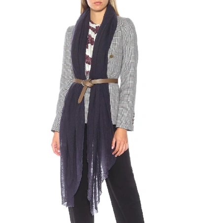 Shop Isabel Marant Zephyr Cashmere Scarf In Purple