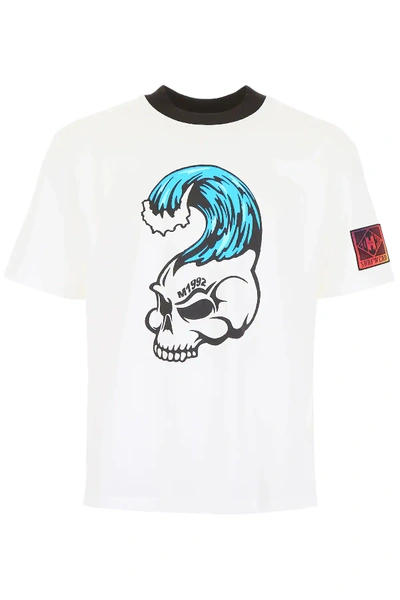 Shop M1992 Skull Print T-shirt In White