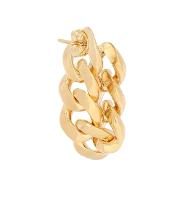 Shop Bottega Veneta Chain Drop Earrings In Gold