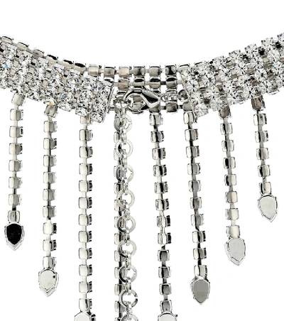 Shop Alessandra Rich Crystal-embellished Belt In Silver