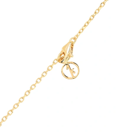 Shop Anissa Kermiche Shelly Pearl And 18kt Gold Necklace In White