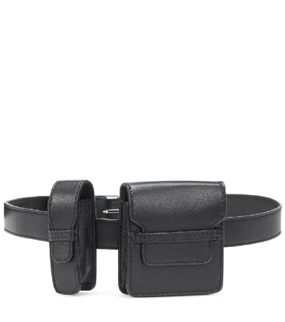 Shop Gabriela Hearst Leather Utility Belt In Blue