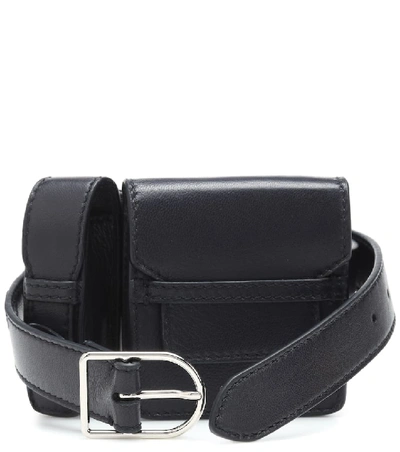 Shop Gabriela Hearst Leather Utility Belt In Blue