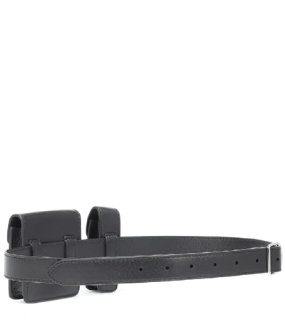 Shop Gabriela Hearst Leather Utility Belt In Blue