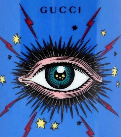 Shop Gucci Fumus Star Eye Scented Candle In Blue