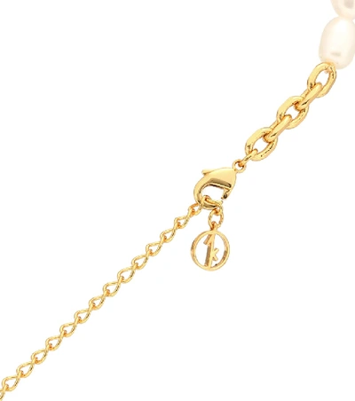 Shop Anissa Kermiche Duel Gold-plated Pearl Necklace