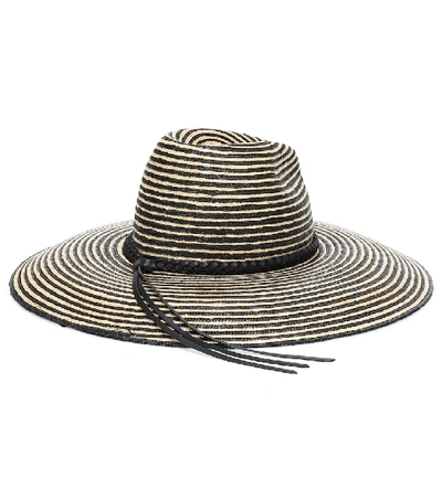 Shop Saint Laurent Grand Straw Hat In Beige